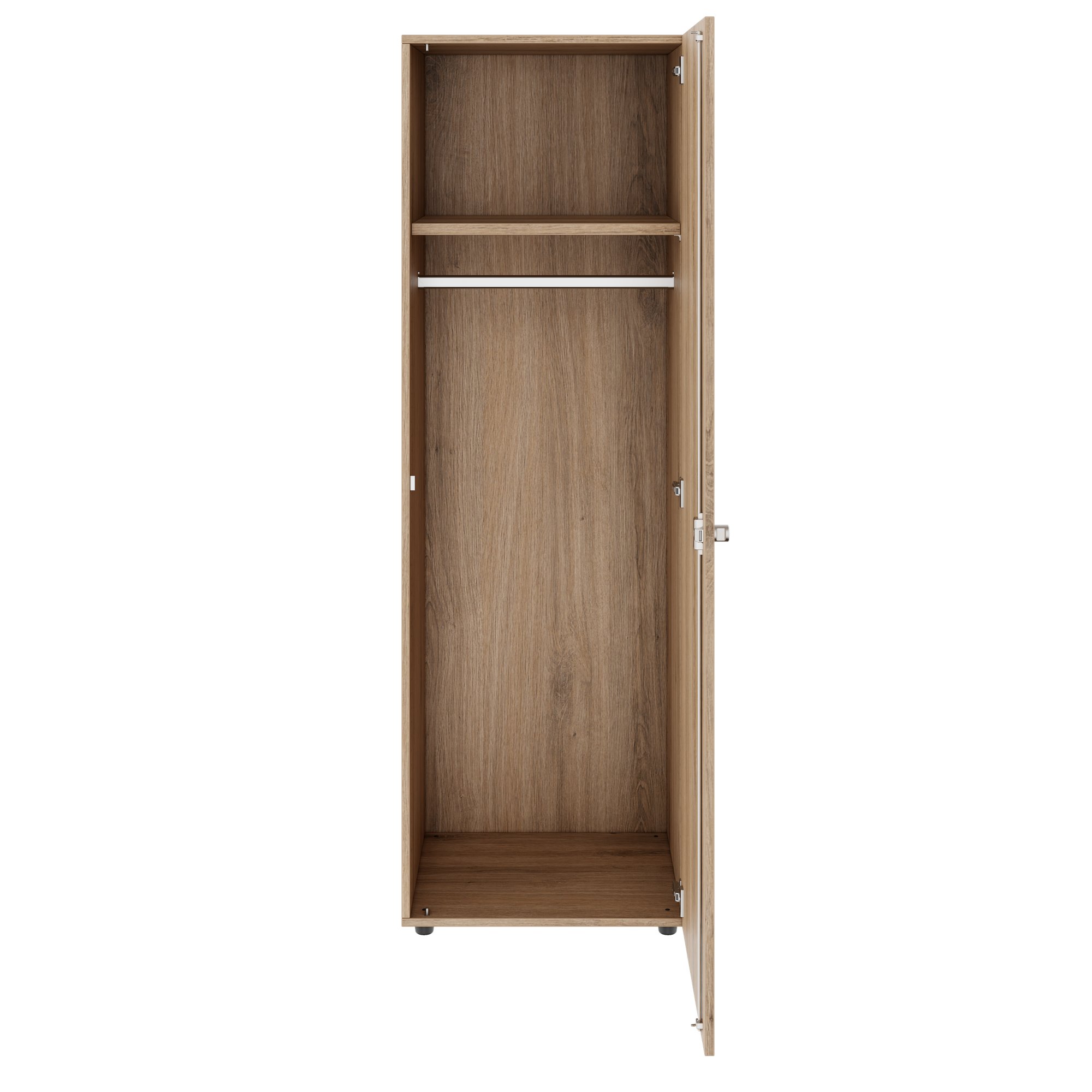 PRO Gabinetto di Cloakroom | 5 OH, 400 - 600 x 1880 mm, morbido, quercia naturale - 3 Main Image
