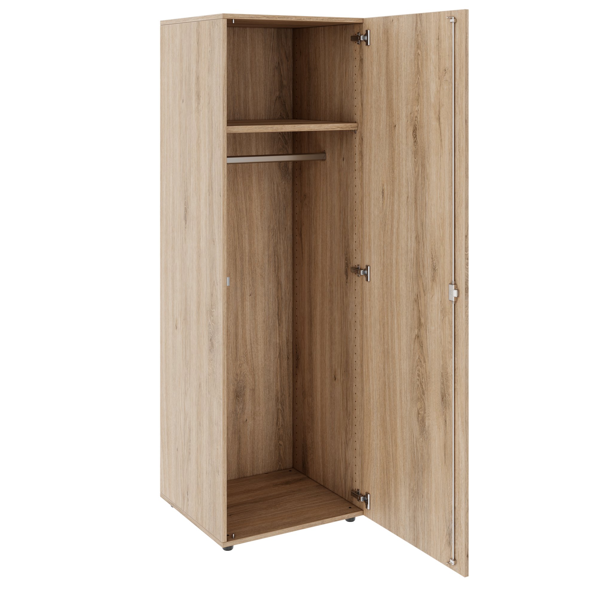 PRO Gabinetto di Cloakroom | 5 OH, 400 - 600 x 1880 mm, morbido, quercia naturale - 4 Main Image