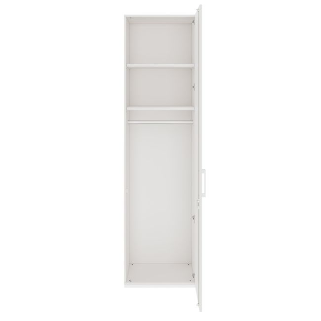 PRO Garderobenschrank | 6 OH, 400 - 600 x 2250 mm, Soft-Close, Weiß