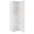 PRO Garderobenschrank | 6 OH, 400 - 600 x 2250 mm, Soft-Close, Weiß