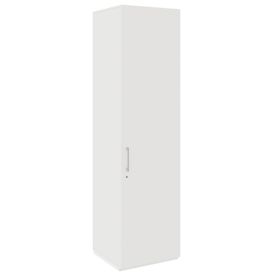 PRO Garderobenschrank | 6 OH, 400 - 600 x 2250 mm, Soft-Close, Weiß