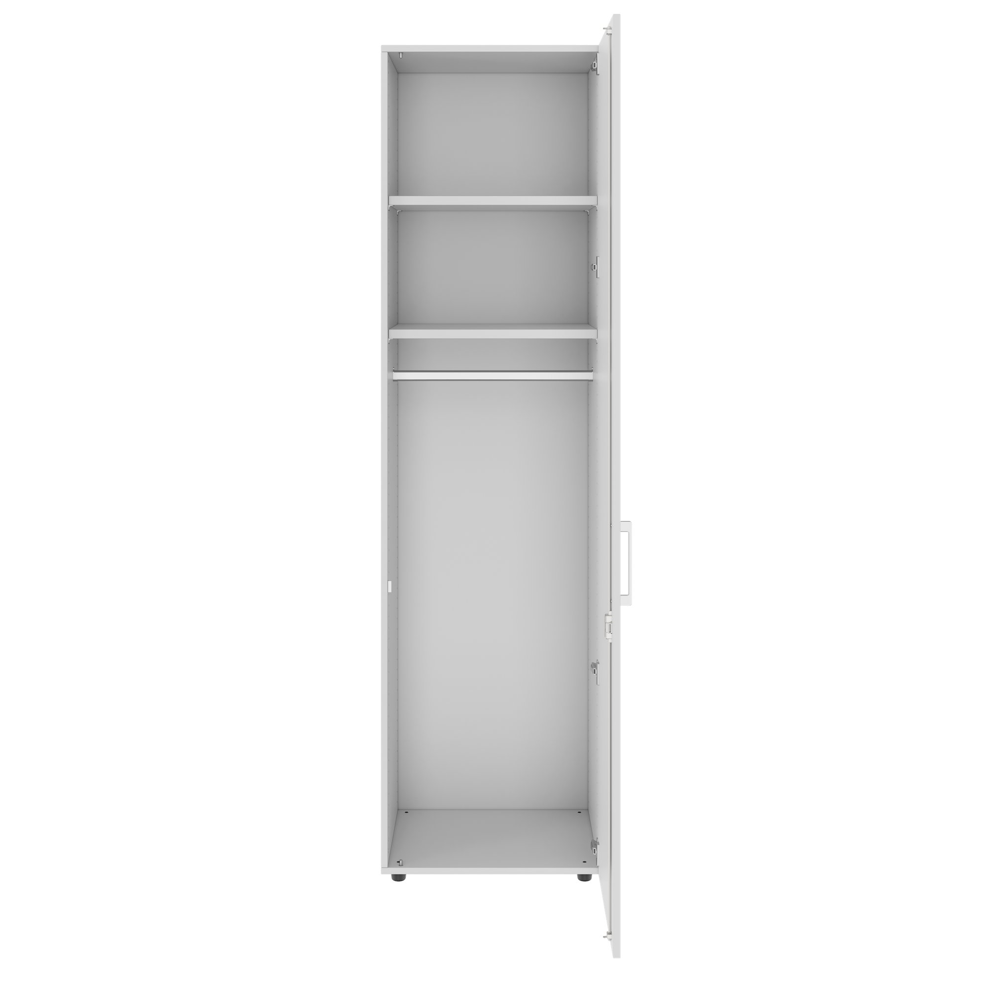 PRO Gabinetto di Cloakroom | 6 OH, 400 - 600 x 2250 mm, morbido, grigio - 3 Main Image