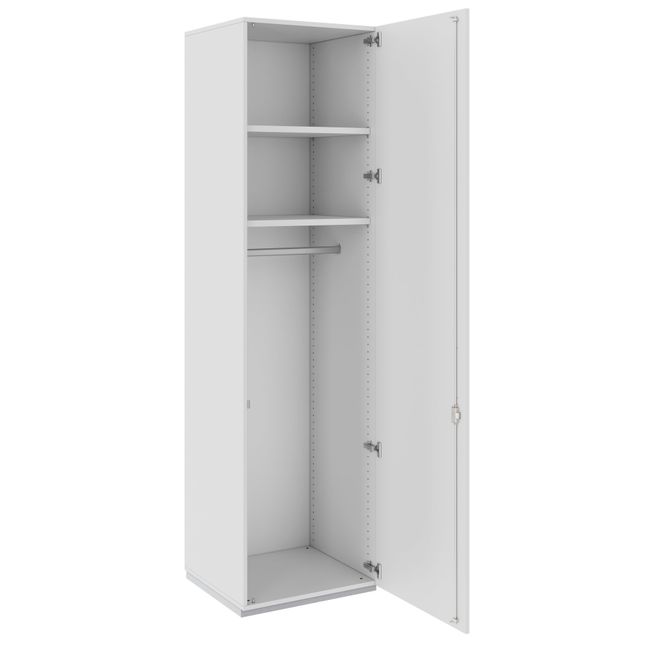 PRO Garderobenschrank | 6 OH, 400 - 600 x 2250 mm, Soft-Close, Grau