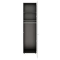 PRO Gabinetto di Cloakroom | 6 OH, 400 - 600 x 2250 mm, morbido -close, grafite / bianco - 3 Thumbnail Image