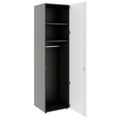 PRO Gabinetto di Cloakroom | 6 OH, 400 - 600 x 2250 mm, morbido -close, grafite / bianco - 4 Thumbnail Image