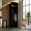 PRO Gabinetto di Cloakroom | 6 OH, 400 - 600 x 2250 mm, morbido -close, grafite / bianco - 15 Thumbnail Image