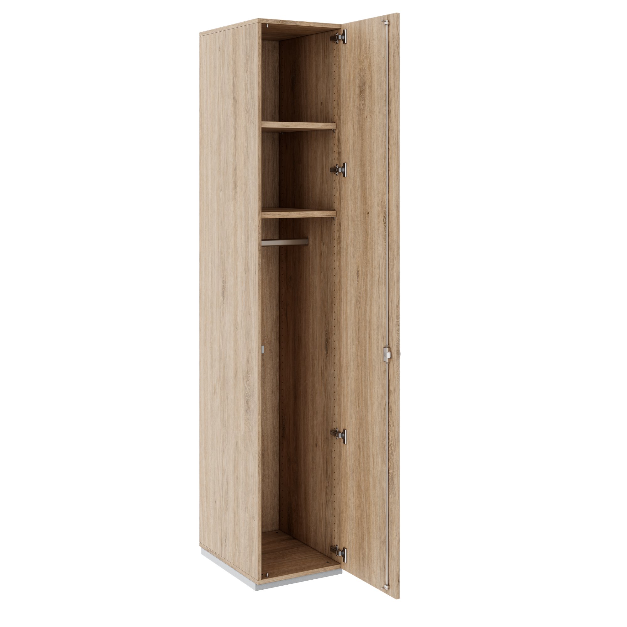 PRO Gabinetto di Cloakroom | 6 OH, 400 - 600 x 2250 mm, morbido -close, area naturale - 4 Main Image