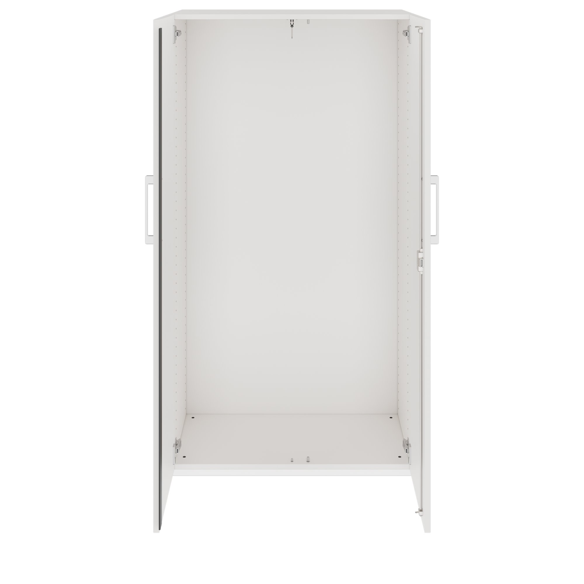 PRO Armoire vestiaire | 4 OH, 800 - 1000 x 1510 mm, fermeture douce, blanc - 6 Main Image