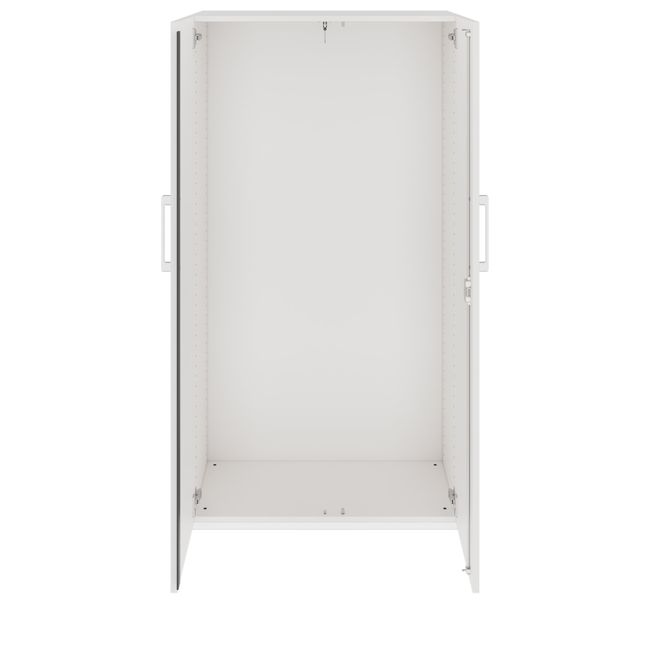 PRO Garderobenschrank | 4 OH, 800 - 1000 x 1510 mm, Soft-Close, Weiß