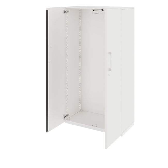 PRO Garderobenschrank | 4 OH, 800 - 1000 x 1510 mm, Soft-Close, Weiß