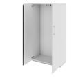 PRO Garderobenschrank | 4 OH, 800 - 1000 x 1510 mm, Soft-Close, Grau