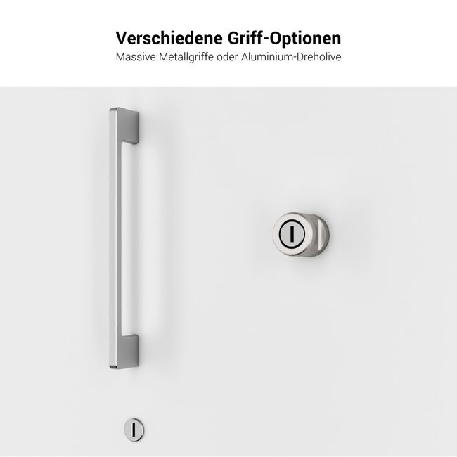 PRO Garderobenschrank | 4 OH, 800 - 1000 x 1510 mm, Soft-Close, Graphit / Weiß