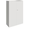 PRO Gabinetto di Cloakroom | 4 OH, 800 - 1000 x 1510 mm, morbido -close, grafite / bianco - 1 Thumbnail Image