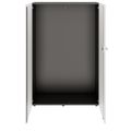 PRO Gabinetto di Cloakroom | 4 OH, 800 - 1000 x 1510 mm, morbido -close, grafite / bianco - 3 Thumbnail Image