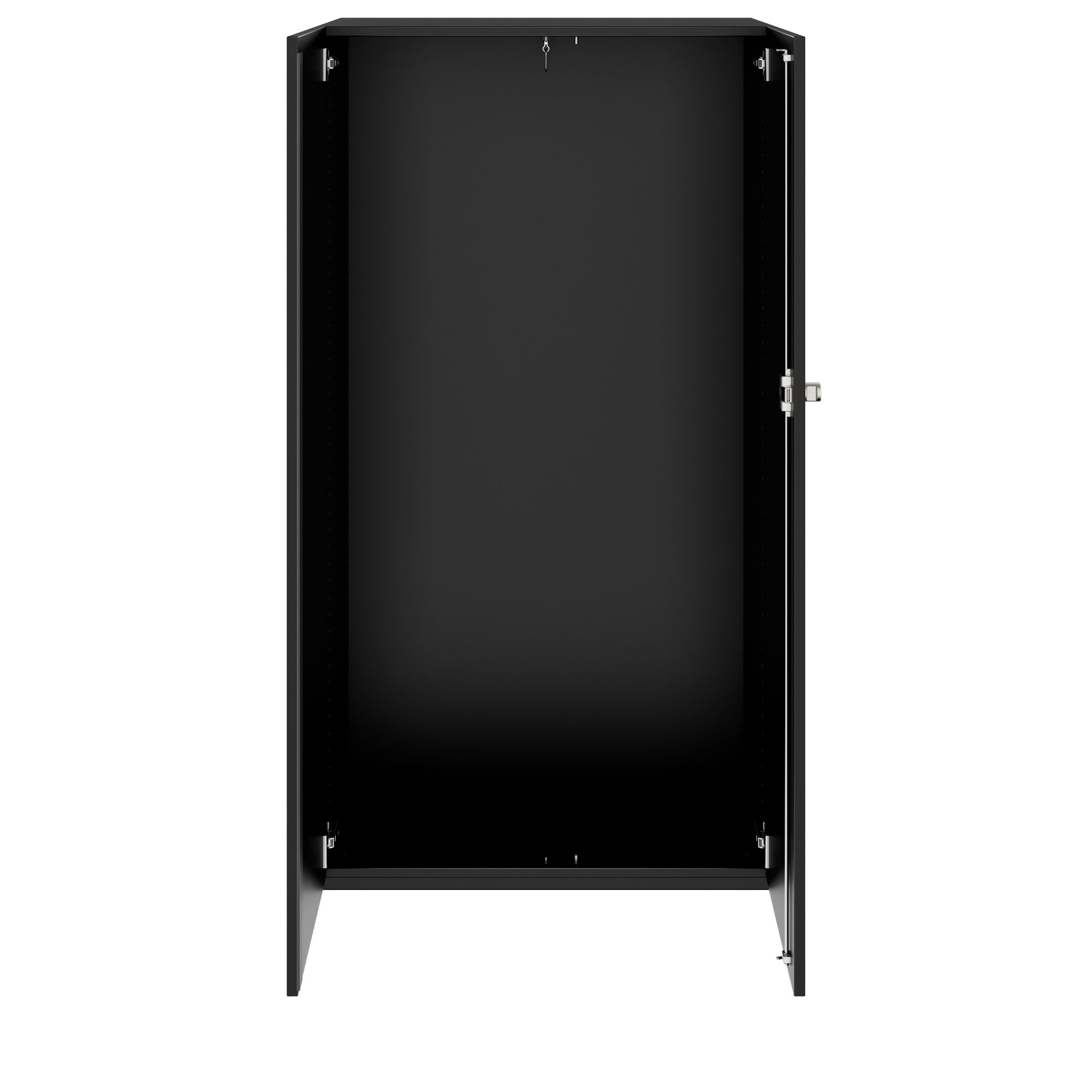 PRO Gabinetto di Cloakroom | 4 OH, 800 - 1000 x 1510 mm, morbido, nero - 3 Main Image