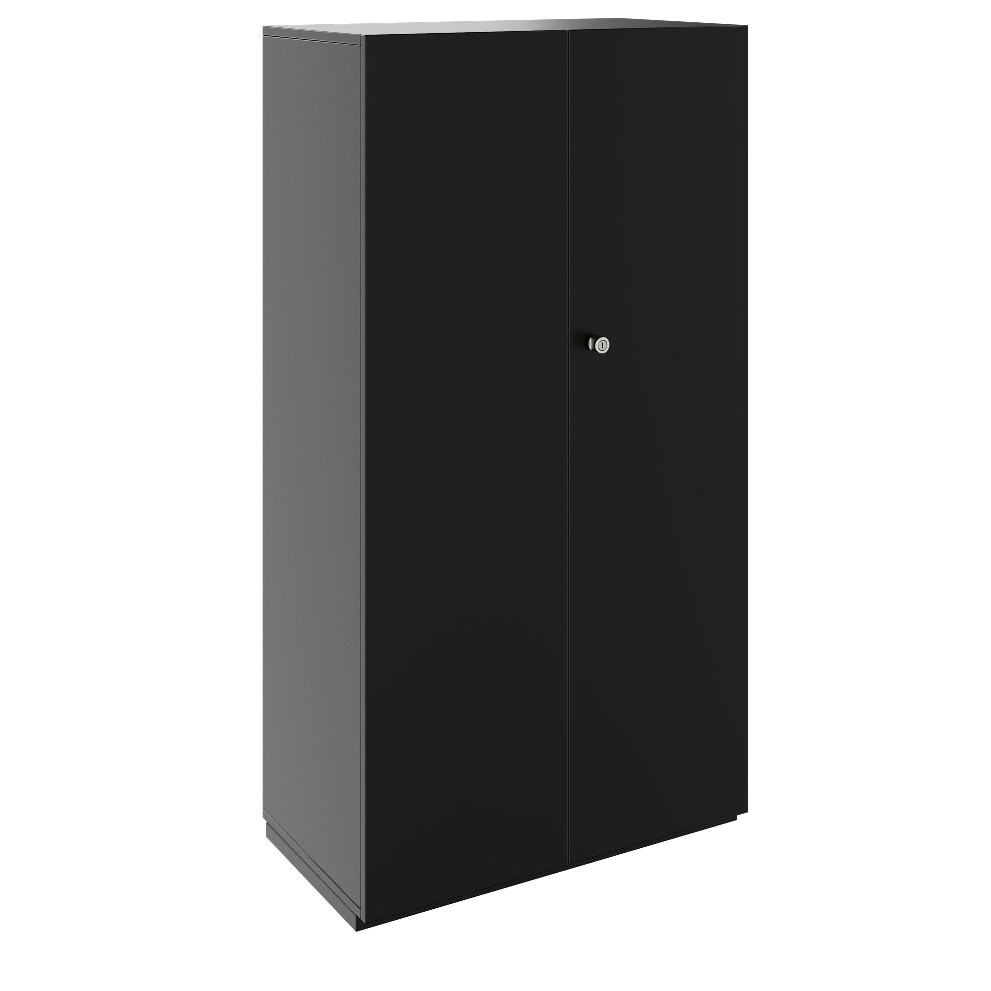 PRO Gabinetto di Cloakroom | 4 OH, 800 - 1000 x 1510 mm, morbido, nero - 1 Main Image