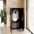 PRO Gabinetto di Cloakroom | 4 OH, 800 - 1000 x 1510 mm, morbido, nero - 15 Thumbnail Image