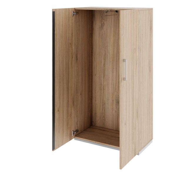 PRO Garderobenschrank | 4 OH, 800 - 1000 x 1510 mm, Soft-Close, Natureiche