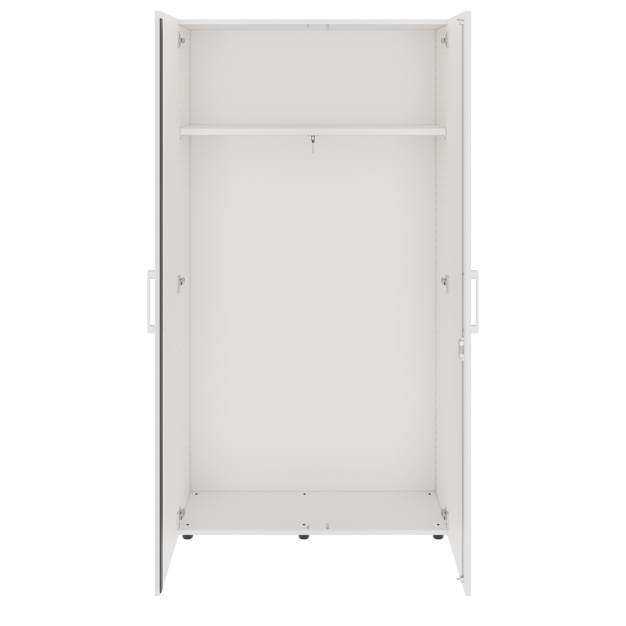 PRO Gabinetto di Cloakroom | 5 OH, 800 - 1000 x 1880 mm, morbido, bianco - 3 Main Image