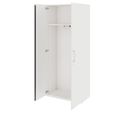 PRO Garderobenschrank | 5 OH, 800 - 1000 x 1880 mm, Soft-Close, Weiß PRO Garderobenschrank | 5 OH, 800 - 1000 x 1880 mm, Soft-Close, Weiß