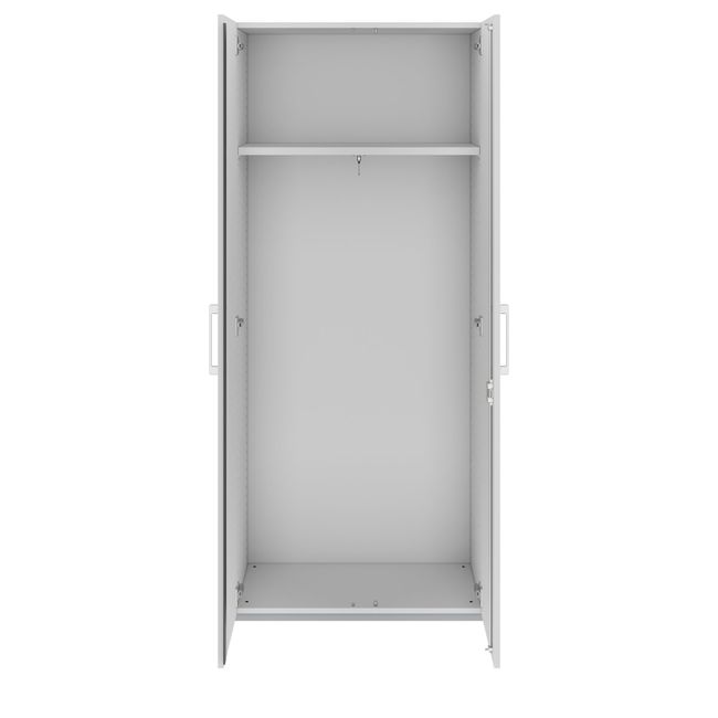 PRO Garderobenschrank | 5 OH, 800 - 1000 x 1880 mm, Soft-Close, Grau