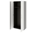 PRO Garderobenschrank | 5 OH, 800 - 1000 x 1880 mm, Soft-Close, Graphit / Weiß