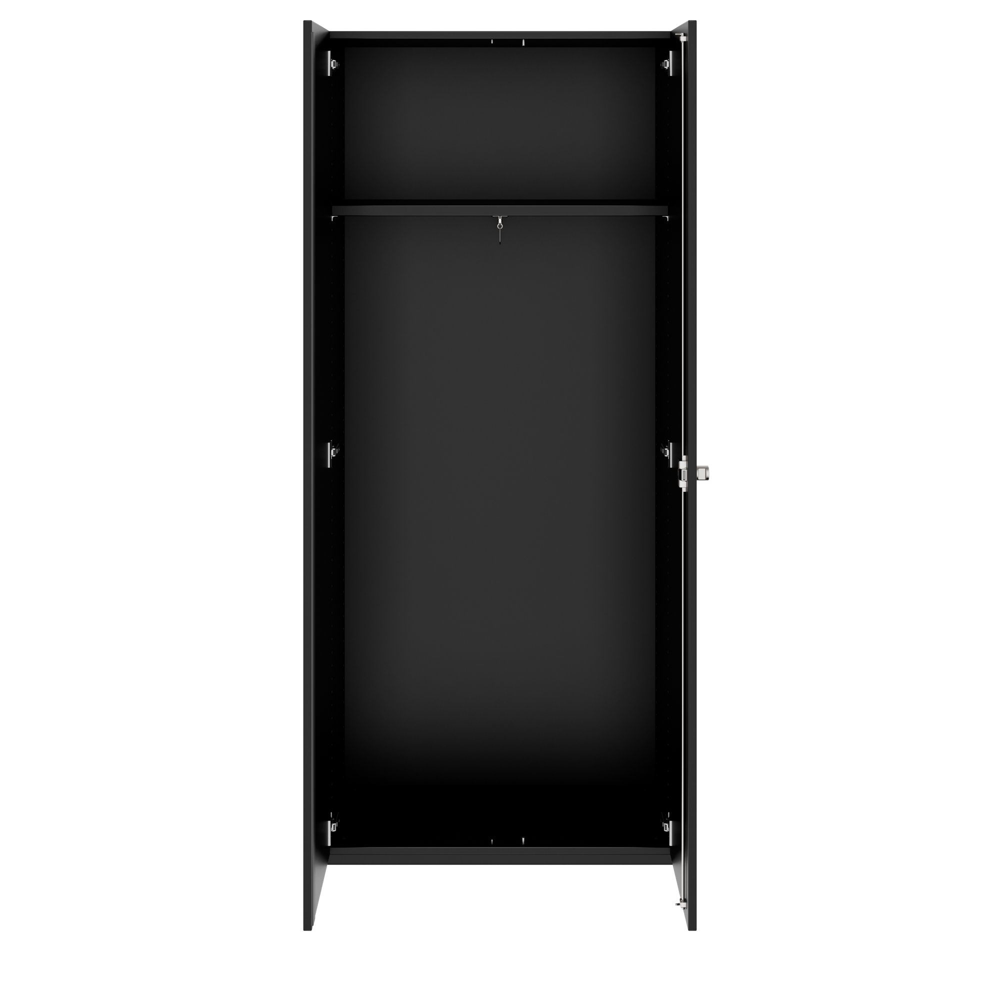 PRO Gabinetto di Cloakroom | 5 OH, 800 - 1000 x 1880 mm, morbido, nero - 3 Main Image