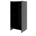 PRO Gabinetto di Cloakroom | 5 OH, 800 - 1000 x 1880 mm, morbido, nero - 4 Thumbnail Image