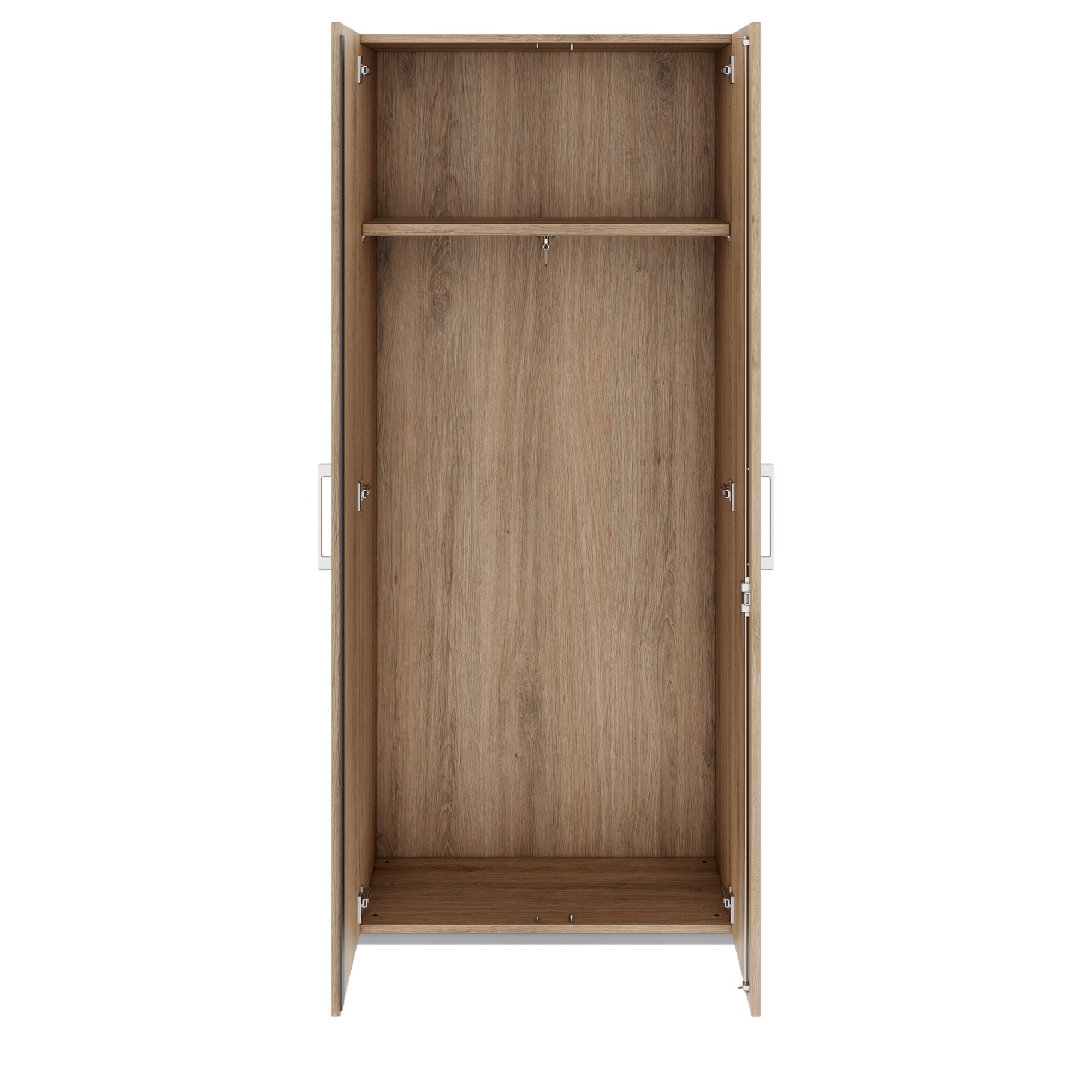 PRO Gabinetto di Cloakroom | 5 OH, 800 - 1000 x 1880 mm, morbido -close, quercia naturale - 3 Main Image