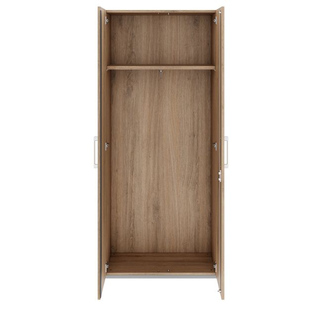 PRO Garderobenschrank | 5 OH, 800 - 1000 x 1880 mm, Soft-Close, Natureiche