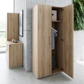 PRO Garderobenschrank | 5 OH, 800 - 1000 x 1880 mm, Soft-Close, Natureiche