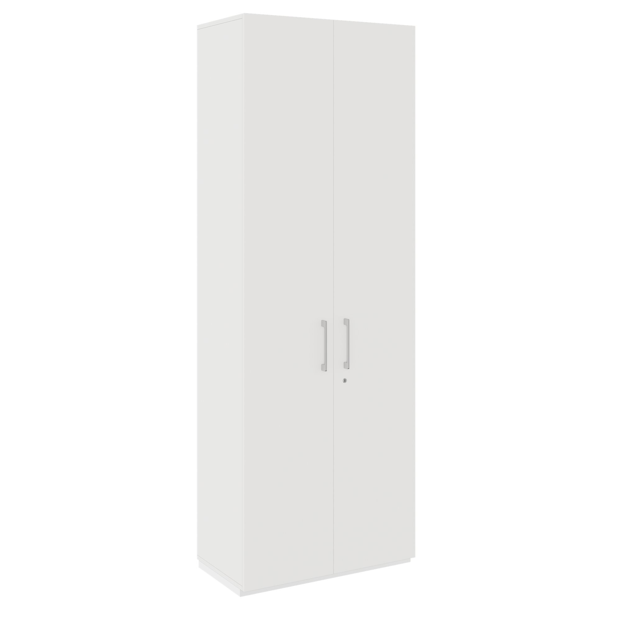PRO Garderobenschrank | 6 OH, 800 - 1000 x 2250 mm, Soft-Close, Weiß - 1 Main Image