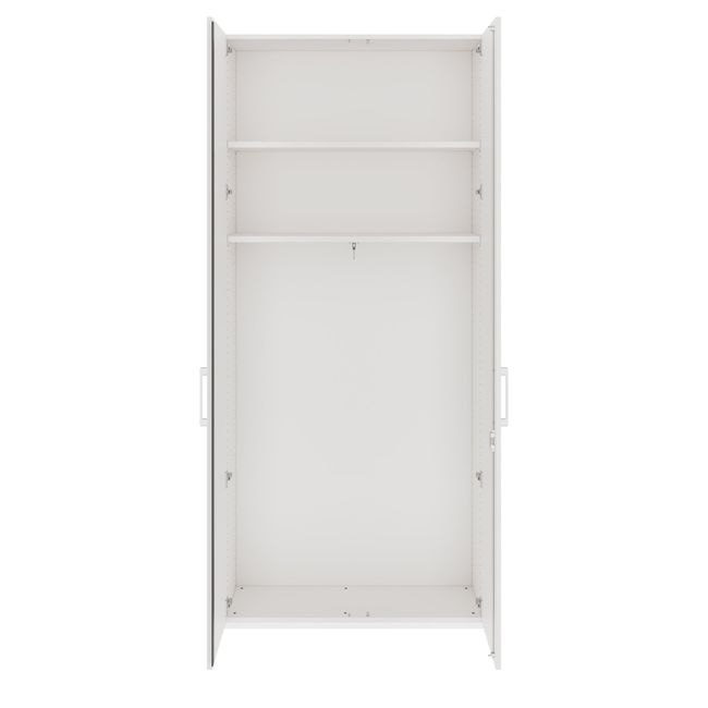 PRO Garderobenschrank | 6 OH, 800 - 1000 x 2250 mm, Soft-Close, Weiß