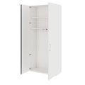 PRO Garderobenschrank | 6 OH, 800 - 1000 x 2250 mm, Soft-Close, Weiß