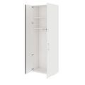 PRO Garderobenschrank | 6 OH, 800 - 1000 x 2250 mm, Soft-Close, Weiß - 4 Thumbnail Image