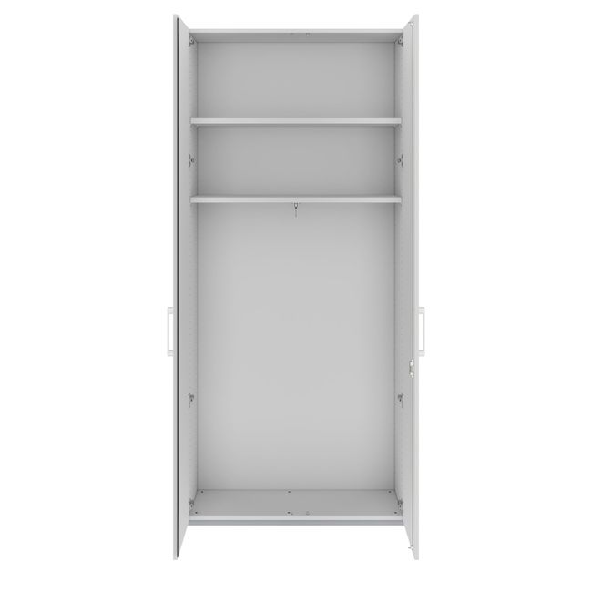 PRO Garderobenschrank | 6 OH, 800 - 1000 x 2250 mm, Soft-Close, Grau