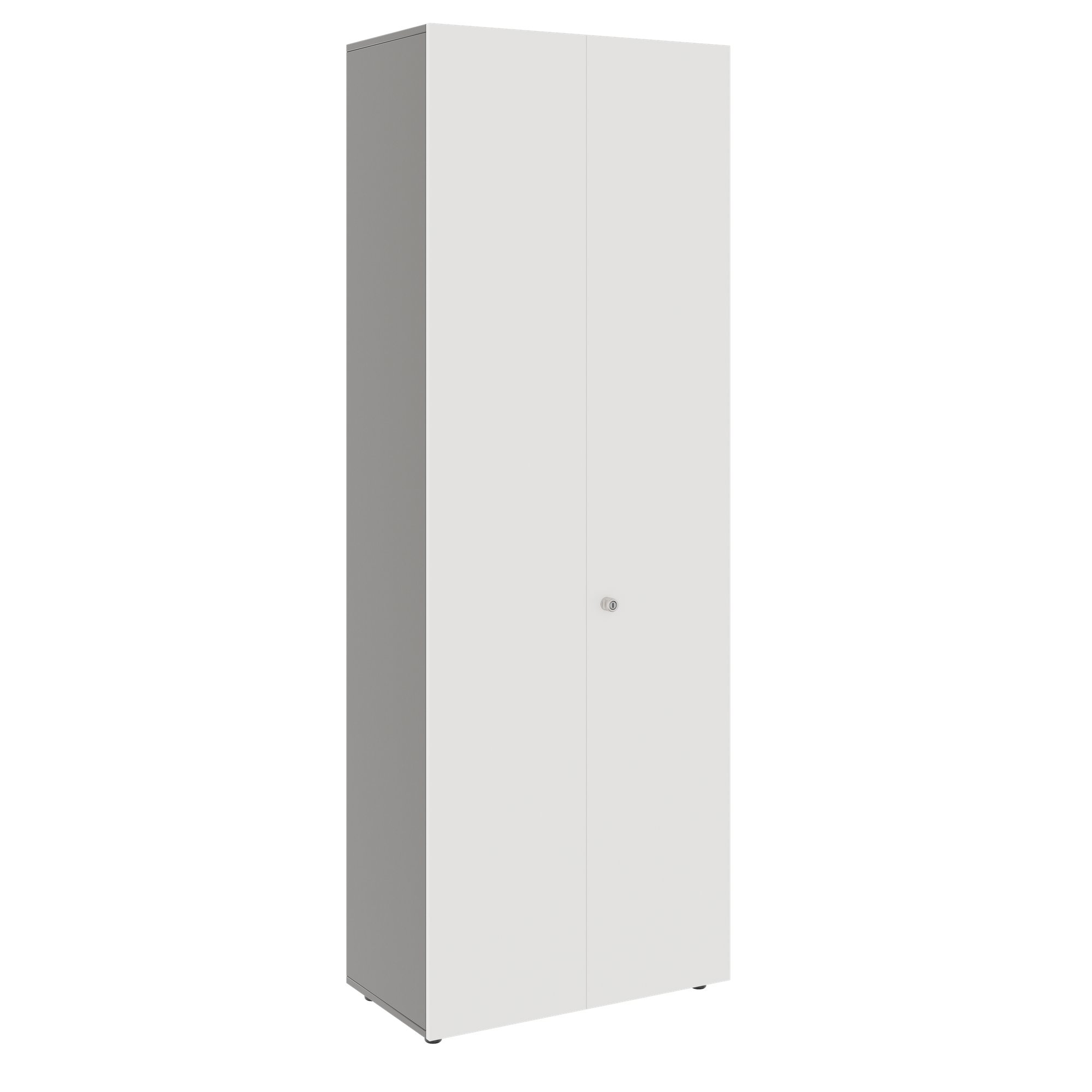 PRO Garderobenschrank | 6 OH, 800 - 1000 x 2250 mm, Soft-Close, Graphit / Weiß - 1 Main Image
