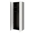 PRO Garderobenschrank | 6 OH, 800 - 1000 x 2250 mm, Soft-Close, Graphit / Weiß - 4 Thumbnail Image