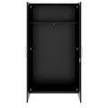 PRO Garderobenschrank | 6 OH, 800 - 1000 x 2250 mm, Soft-Close, Schwarz
