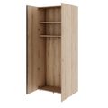 PRO Garderobenschrank | 6 OH, 800 - 1000 x 2250 mm, Soft-Close, Natureiche - 4 Thumbnail Image