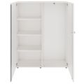 PRO Garderobenschrank | 4 OH, 1200 x 1510 mm, mit Regal, Soft-Close, Weiß - 3 Thumbnail Image