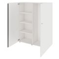 PRO Garderobenschrank | 4 OH, 1200 x 1510 mm, mit Regal, Soft-Close, Weiß - 4 Thumbnail Image