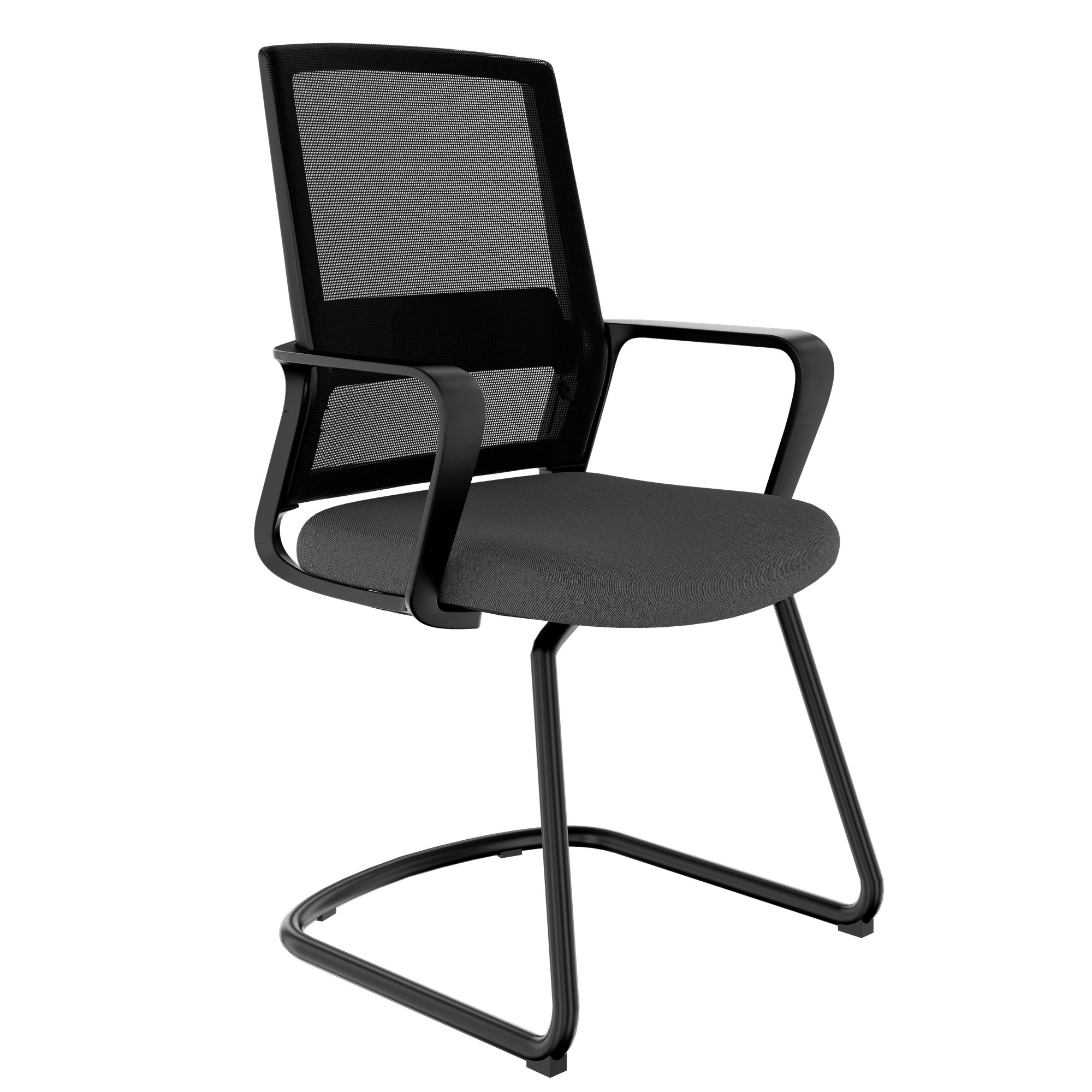 Modern Meet Freischwinger | Con un solido supporto lordosi, nero - 1 Main Image