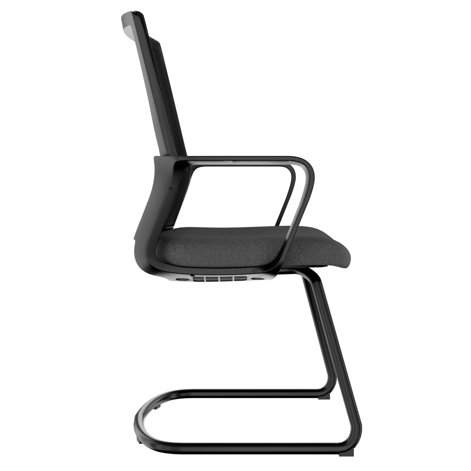 Modern Meet Freischwinger | Con un solido supporto lordosi, nero - 3 Main Image
