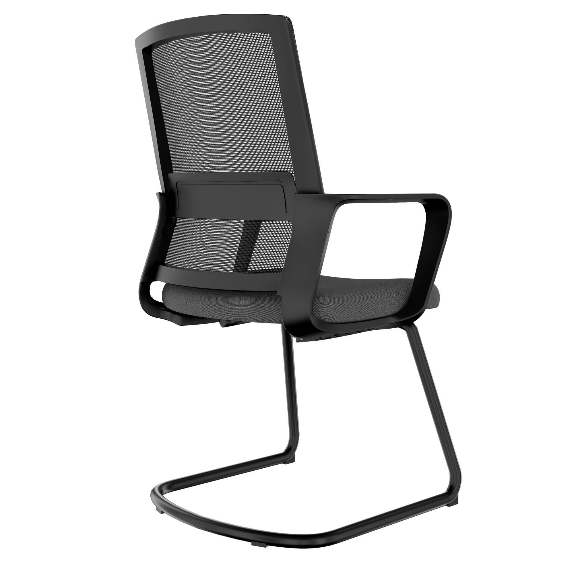 Modern Meet Freischwinger | Con un solido supporto lordosi, nero - 4 Main Image