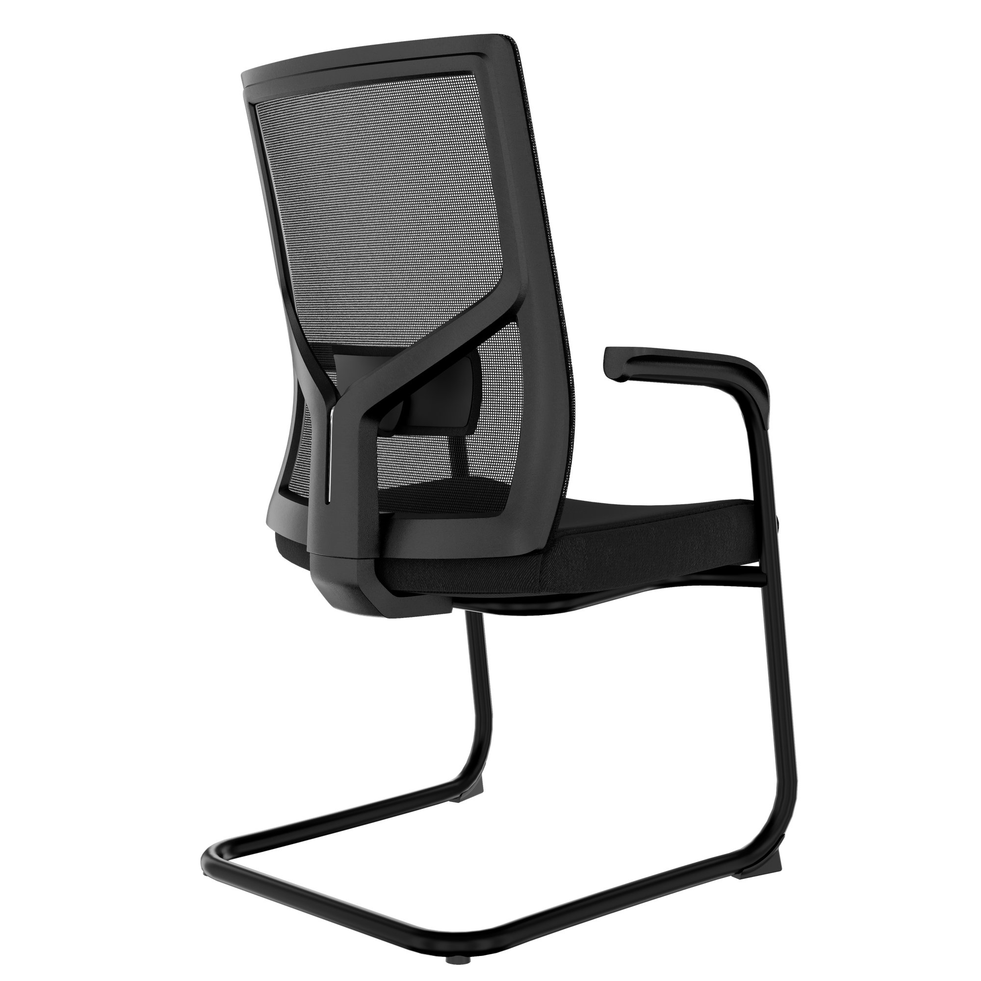 Y-frame Freischwinger | Con supporto regolabile con lordosi, nero - 6 Main Image