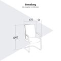 Y-frame Freischwinger | Con supporto regolabile con lordosi, nero - 8 Thumbnail Image