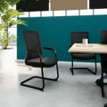 Y-frame Freischwinger | Con supporto regolabile con lordosi, nero - 2 Thumbnail Image