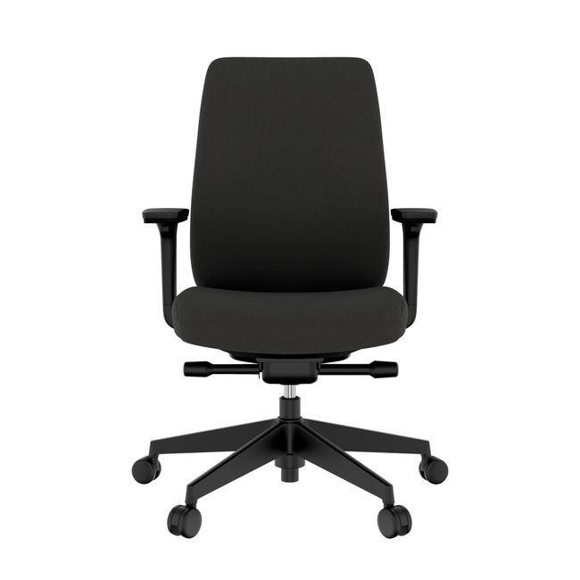 HARDY Bürodrehstuhl | Synchronmechanik, 3D-Armlehnen, Schwarz