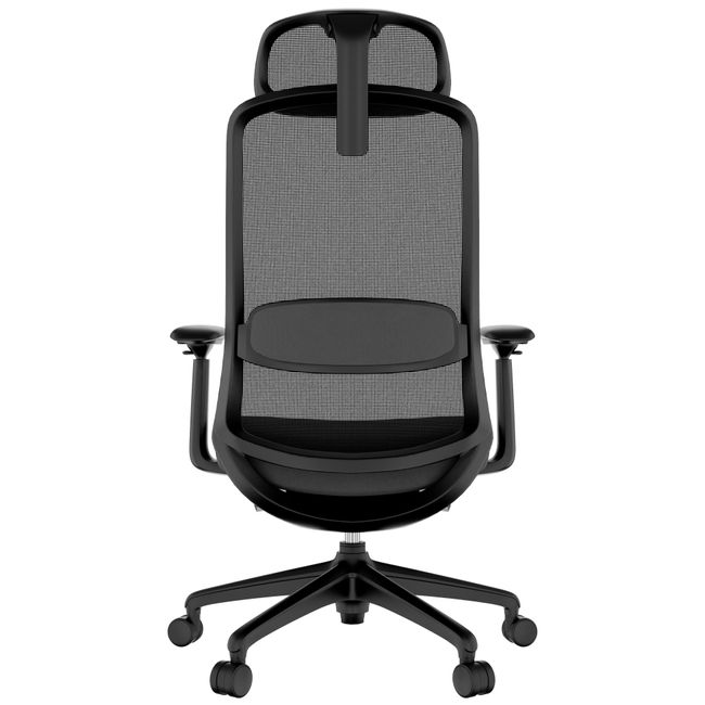 SMART ADJUST NET Bürodrehstuhl | Synchronmechanik, 4D-Armlehnen, Kopfstütze optional, Schwarz